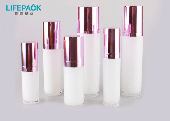 Acrylic Cap Plastic Bottles For Beauty Products Elegant Appearance Multipel Capacity