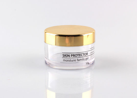 rundes kosmetisches Glas des Klarglas-50g mit PET materieller Größe Deckel-φ63mmx42mm