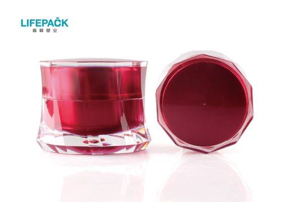 Acryldoppelschicht-leerer Cremetiegel 50g mit fantastischem Rock formte Art